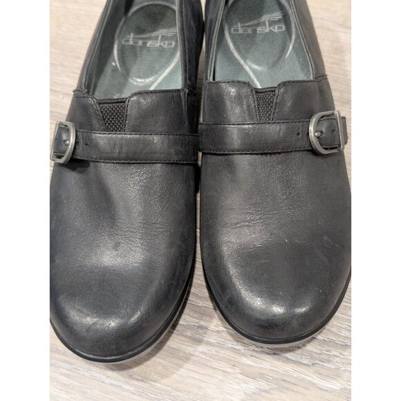 Dansko Tamara Womens Clog Size EU 39 - US 8.5-9 Buckle Black Leather Comfort - Picture 13 of 16